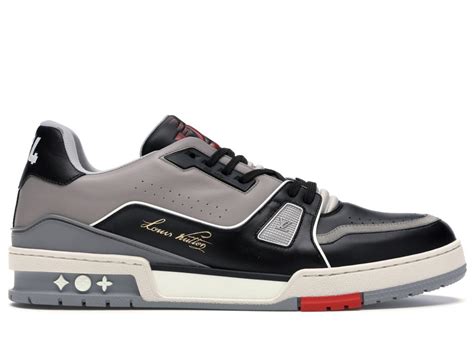 lv trainers black grey|lv trainers for men.